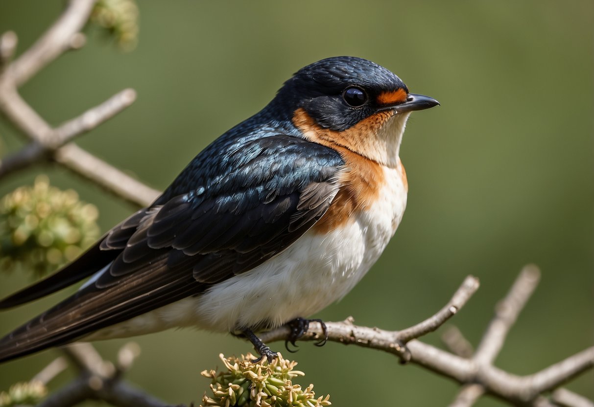 Swallows face challenges upon arrival in the UK: navigating unfamiliar territory, finding suitable nesting sites, and competing for resources